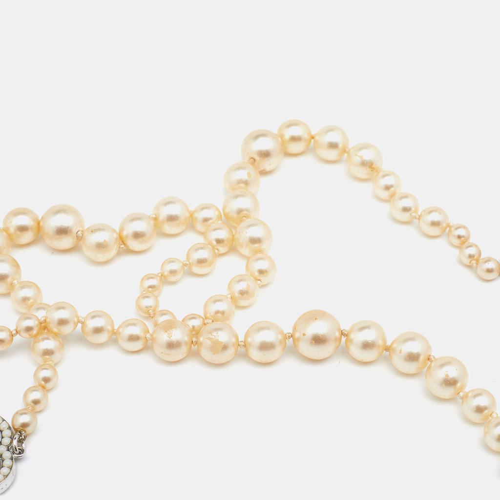 商品[二手商品] Chanel|Chanel CC Faux Pearl Long Necklace,价格¥7706,第5张图片详细描述
