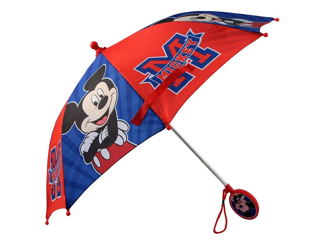 商品Disney|Kids Umbrella, Lightning or Mickey Mouse Toddler and Little Boy Rain Wear for Ages 3-6,价格¥112,第1张图片