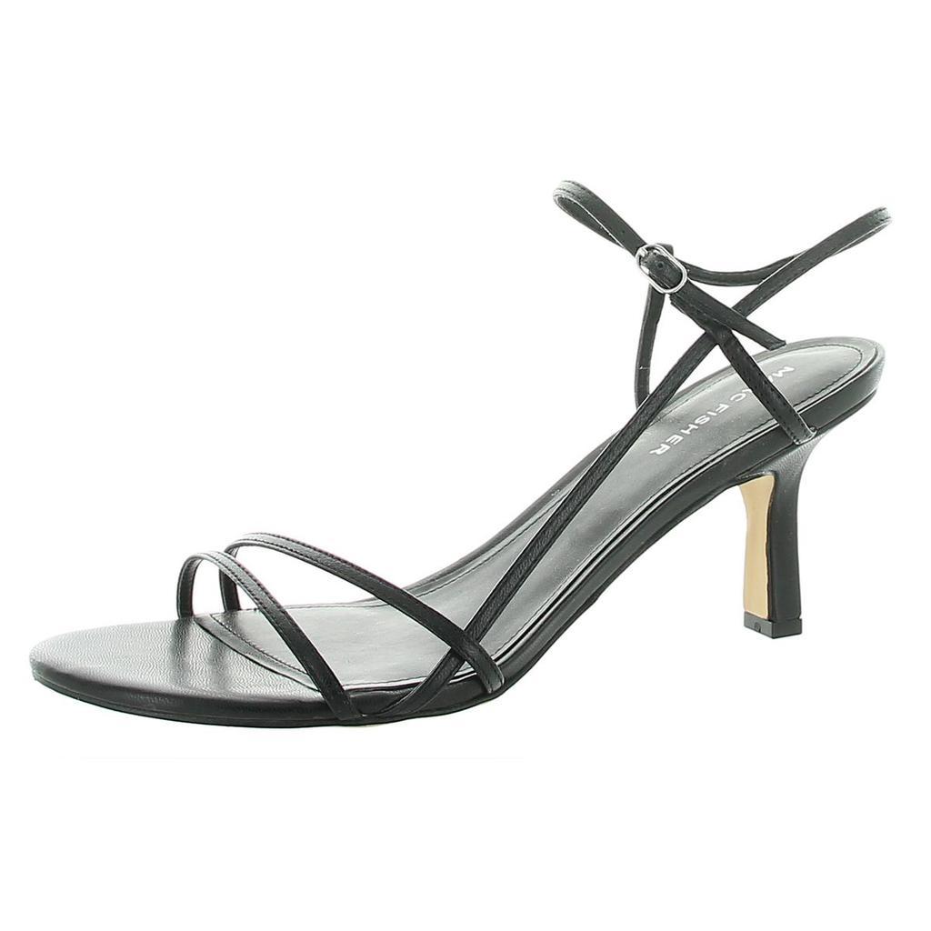 商品Marc Fisher|Marc Fisher Womens Quinne Leather Strappy Heel Sandals,价格¥240,第5张图片详细描述