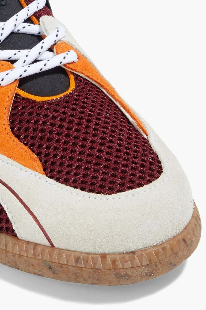 商品Ganni|Suede, smooth leather and mesh sneakers,价格¥374,第4张图片详细描述