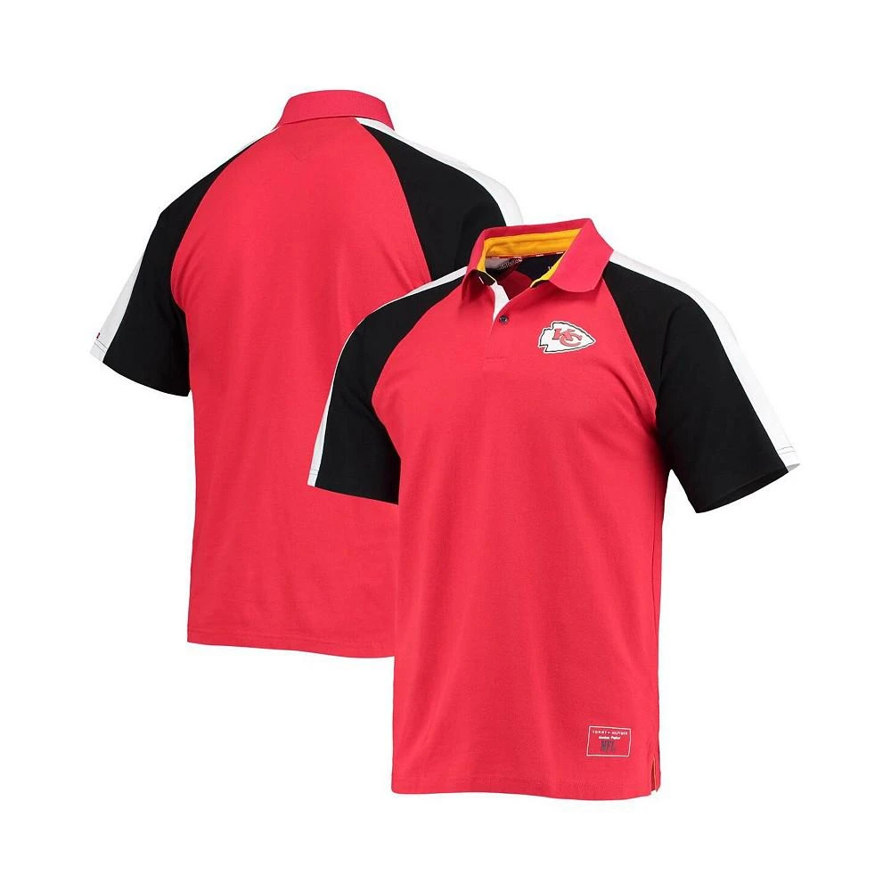 商品Tommy Hilfiger|Men's Red, White Kansas City Chiefs Holden Raglan Polo Shirt,价格¥525,第1张图片