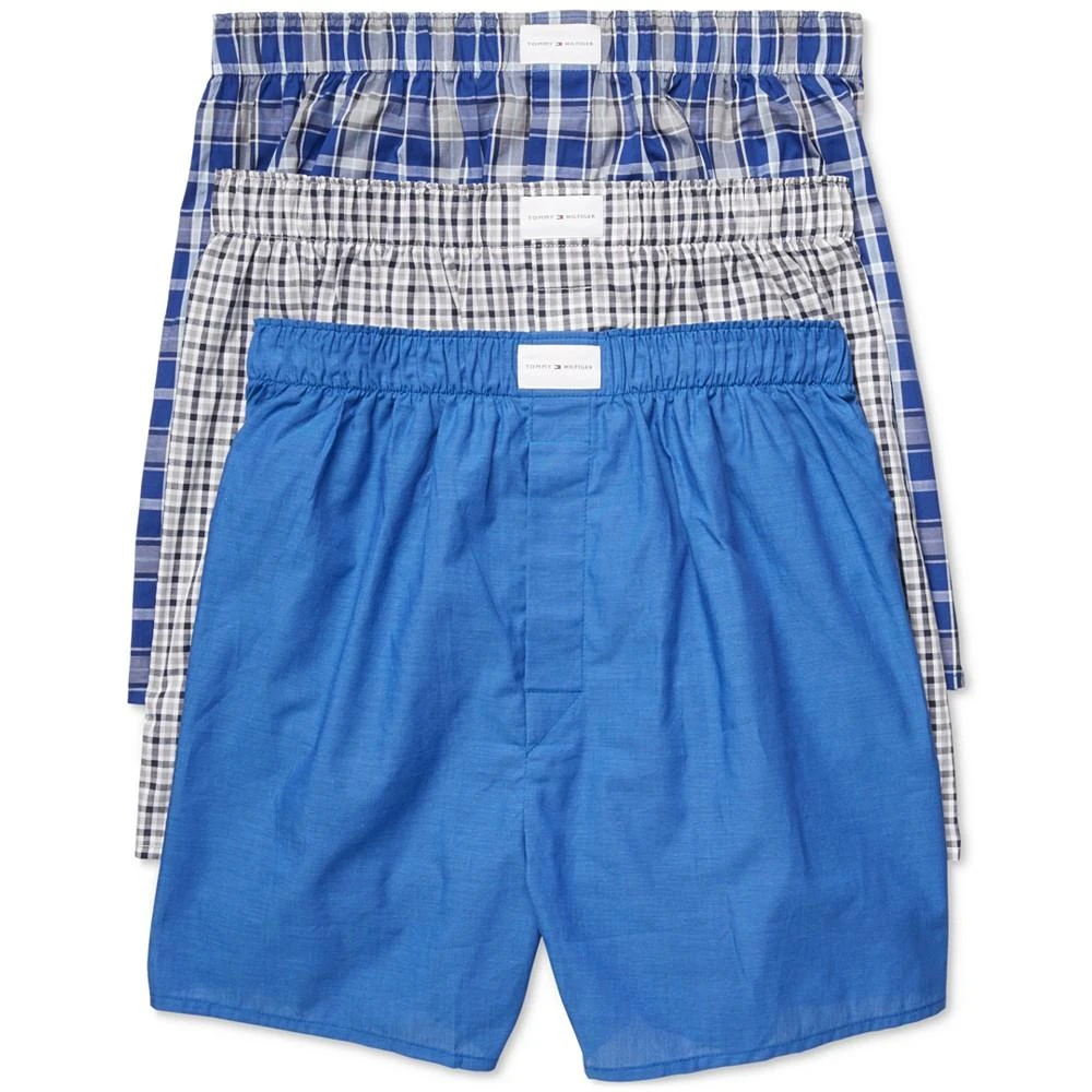 商品Tommy Hilfiger|Men's 3 Pack Woven Cotton Boxers,价格¥296,第1张图片