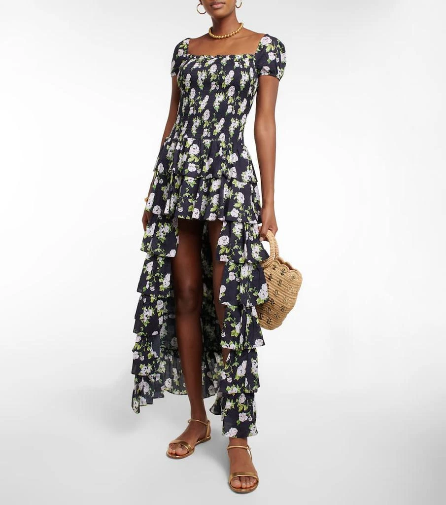 商品CAROLINE CONSTAS|Malta floral poplin midi dress,价格¥4456,第2张图片详细描述