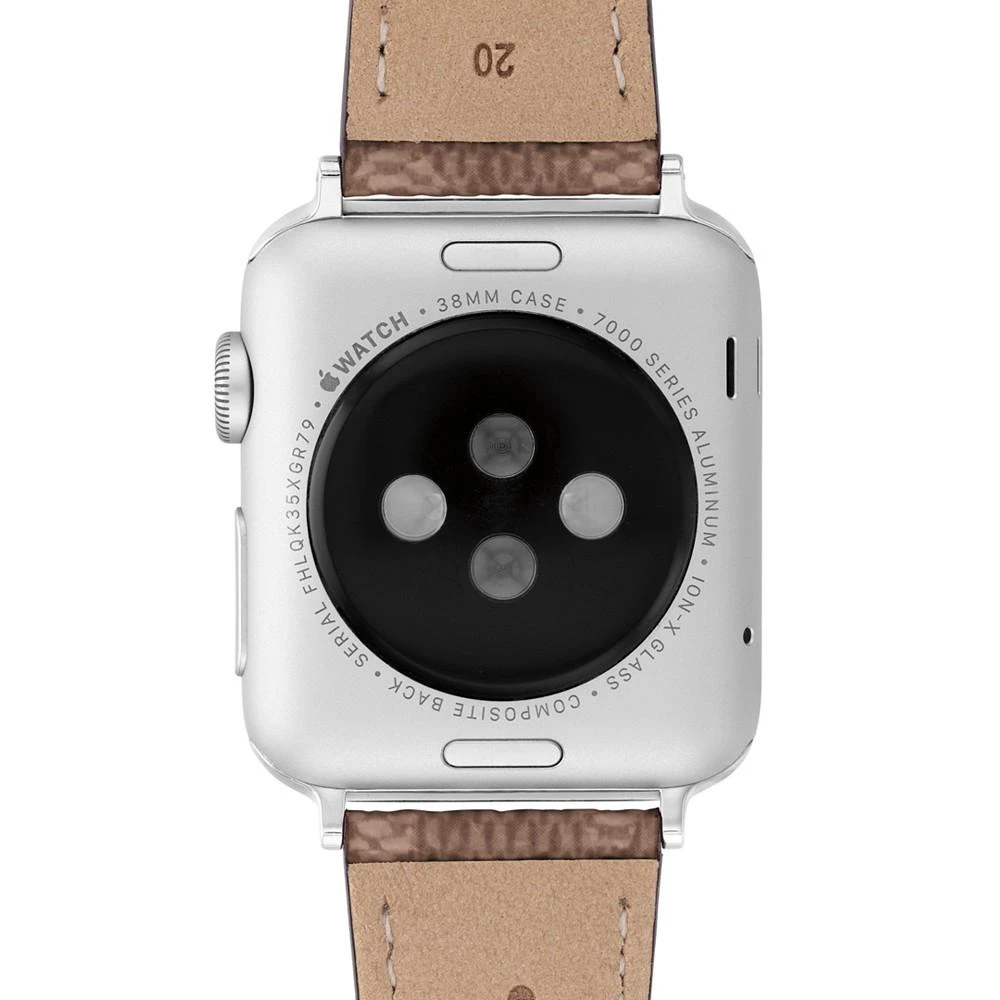 商品Coach|Brown Canvas Strap 38/40/41mm Apple Watch Band,价格¥716,第3张图片详细描述
