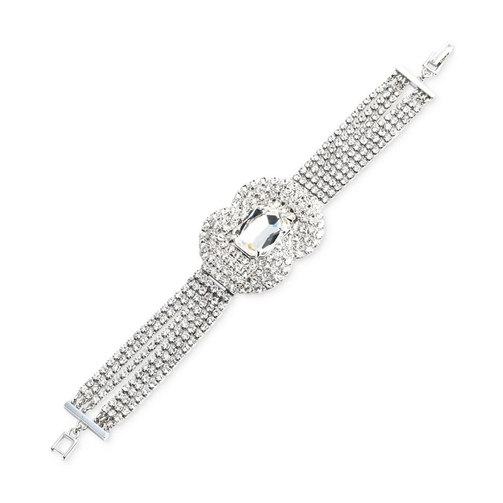 商品Givenchy|Silver-Tone Crystal Multi-Row Statement Flex Bracelet,价格¥1654,第1张图片