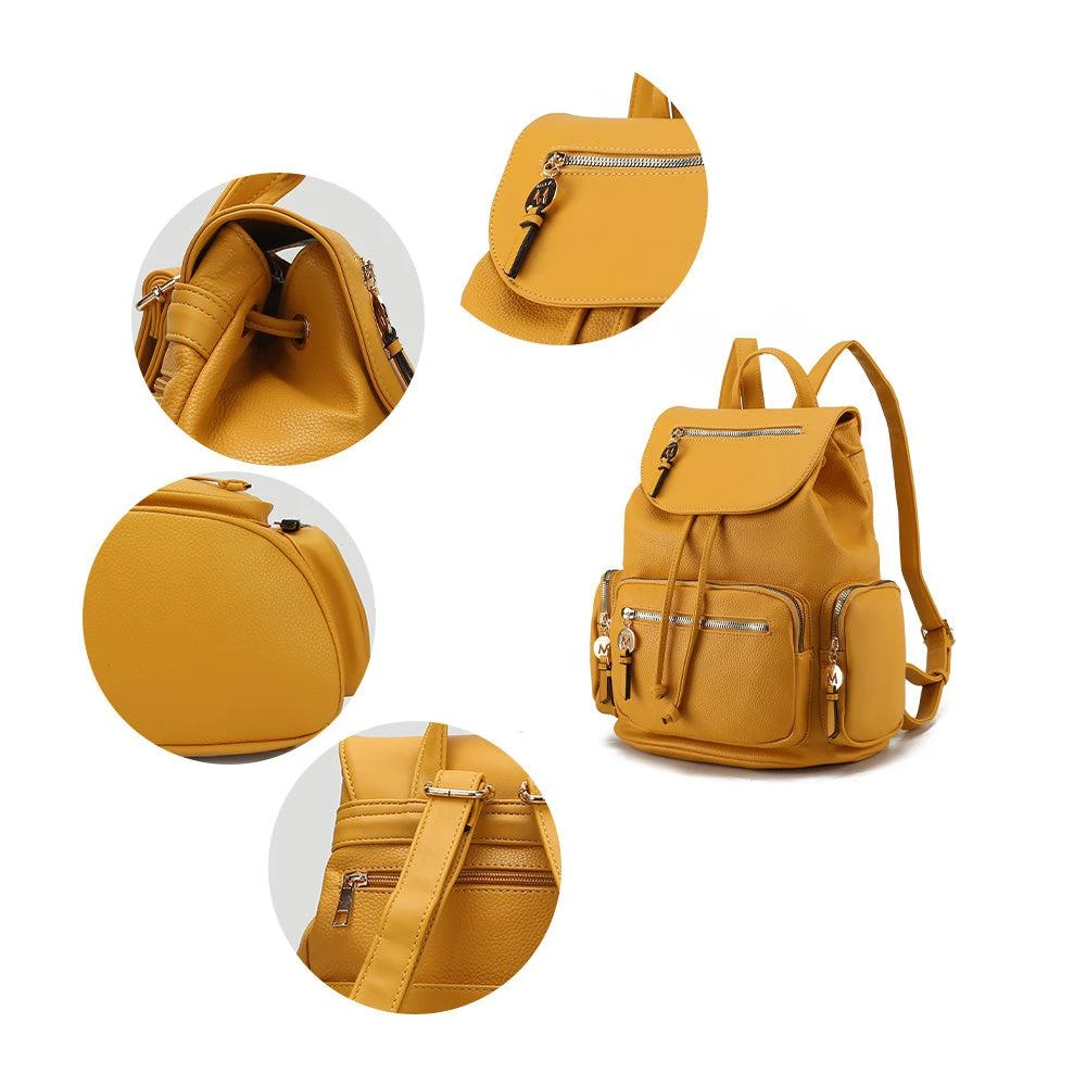 商品MKF Collection By Mia K.|Ivanna Vegan Leather for Women’s Oversize Backpack,价格¥704,第3张图片详细描述