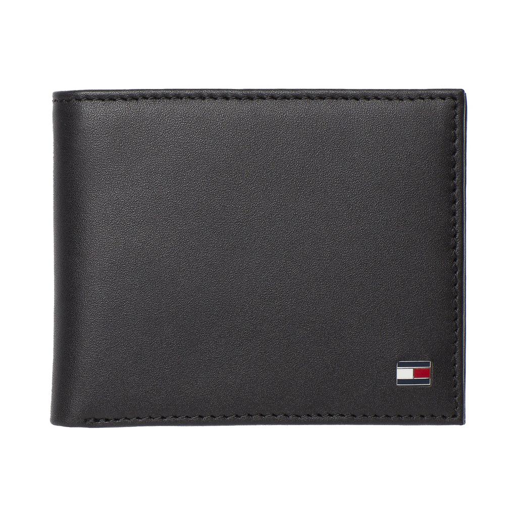 Tommy Hilfiger Eton Small Embossed Bifold Wallet - Black商品第1张图片规格展示