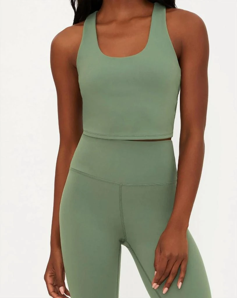 商品Beach Riot|Yara Top In Queen Palm Green,价格¥411,第1张图片