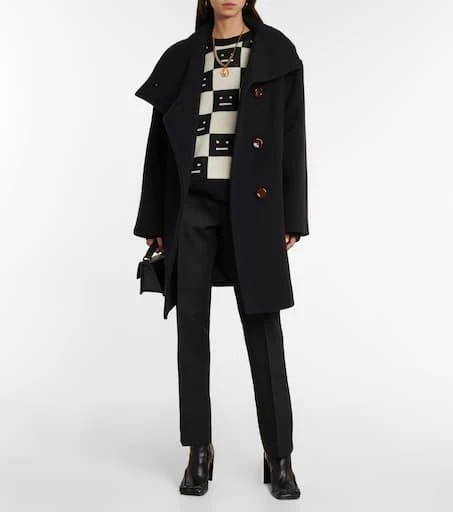 商品Acne Studios|漏斗领羊毛混纺大衣,价格¥6306,第2张图片详细描述