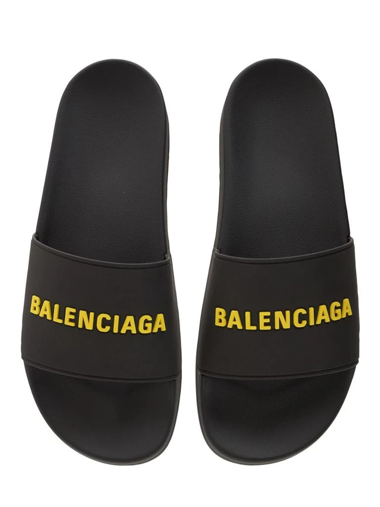 商品Balenciaga|Logo Rubber Pool Slide Sandals,价格¥3046,第5张图片详细描述