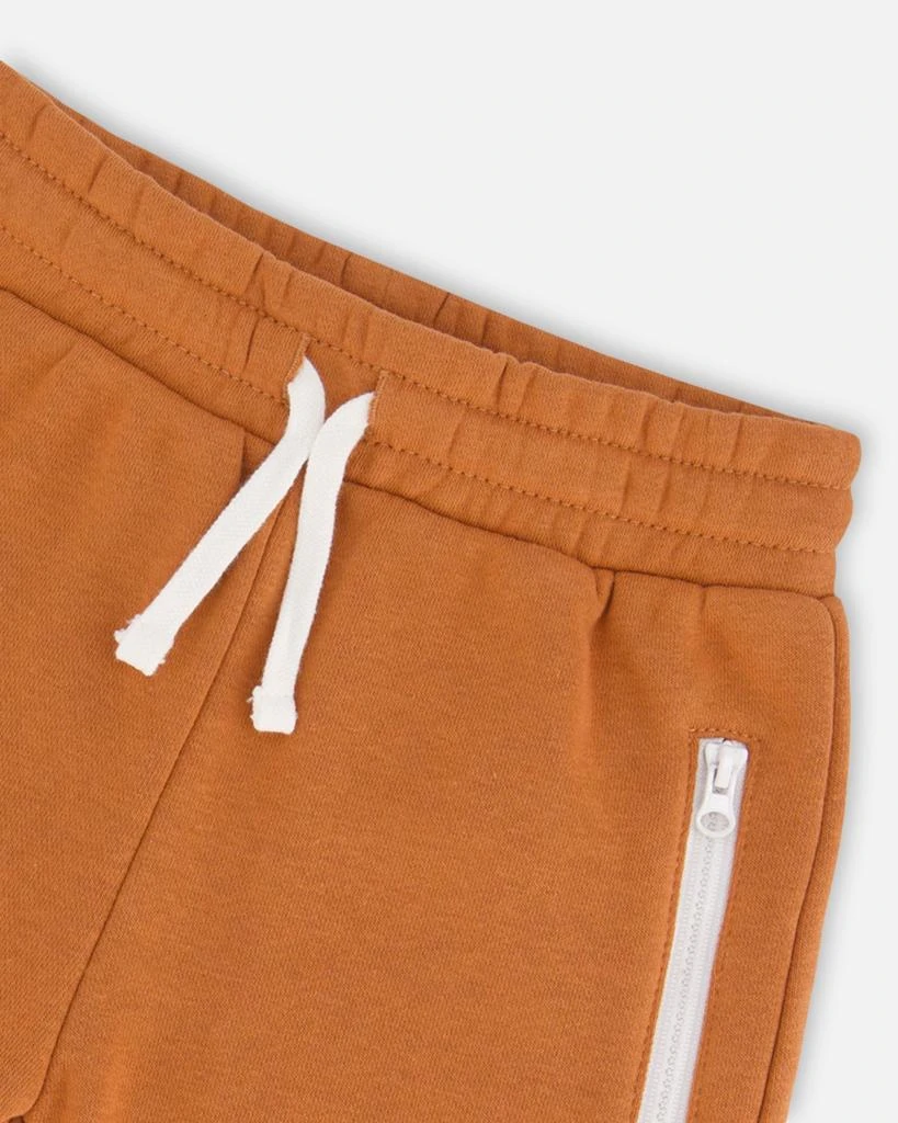 商品Deux par Deux|French Terry Short With Zipper Pockets Spicy Brown,价格¥350,第5张图片详细描述