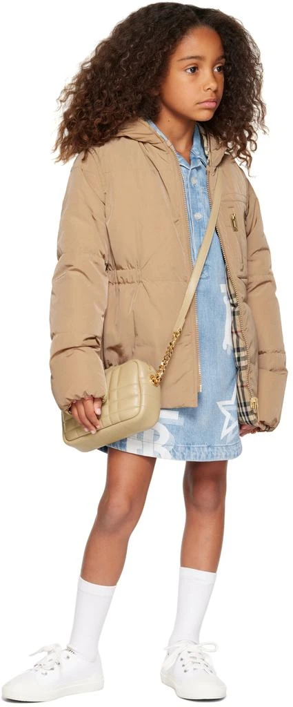 商品Burberry|Kids Beige Hooded Reversible Down Jacket,价格¥4338,第5张图片详细描述