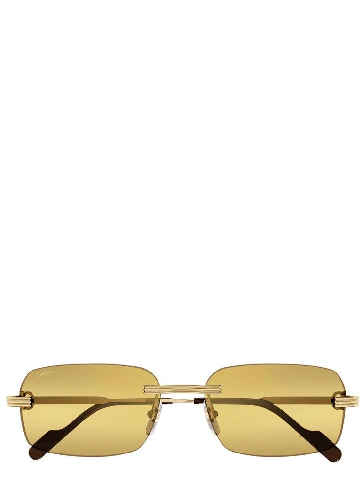 商品Cartier|Cartier Rectangular Frame Sunglasses,价格¥7161,第1张图片