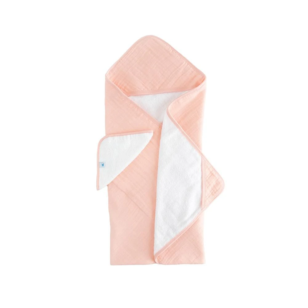 商品Little Unicorn|Baby Girls Muslin and Terry Hooded Towel and Washcloth, 2 Piece Set,价格¥187,第1张图片