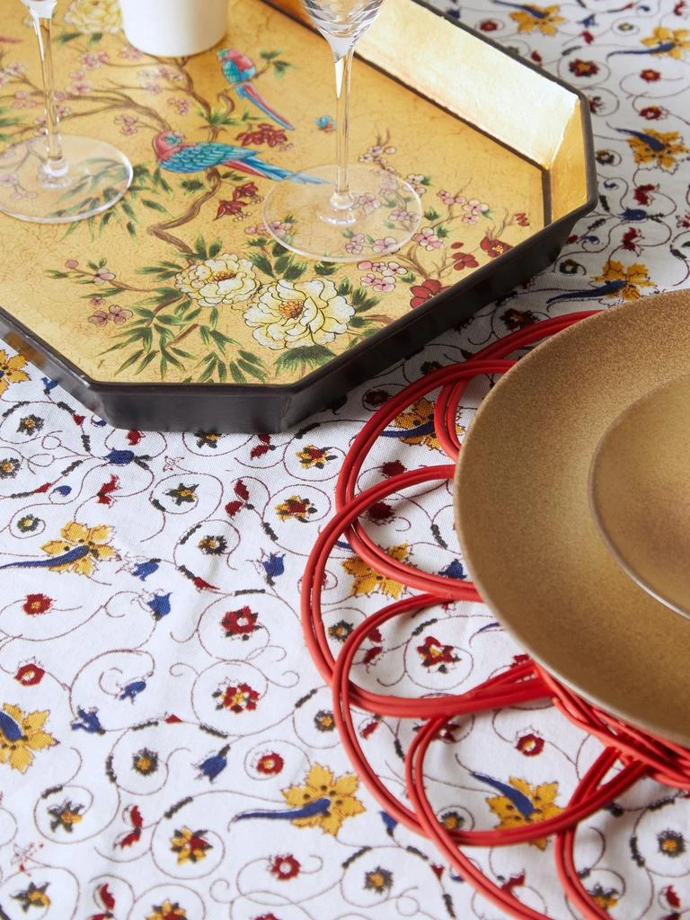 商品Les Ottomans|Flora hand-painted iron tray,价格¥1778,第2张图片详细描述