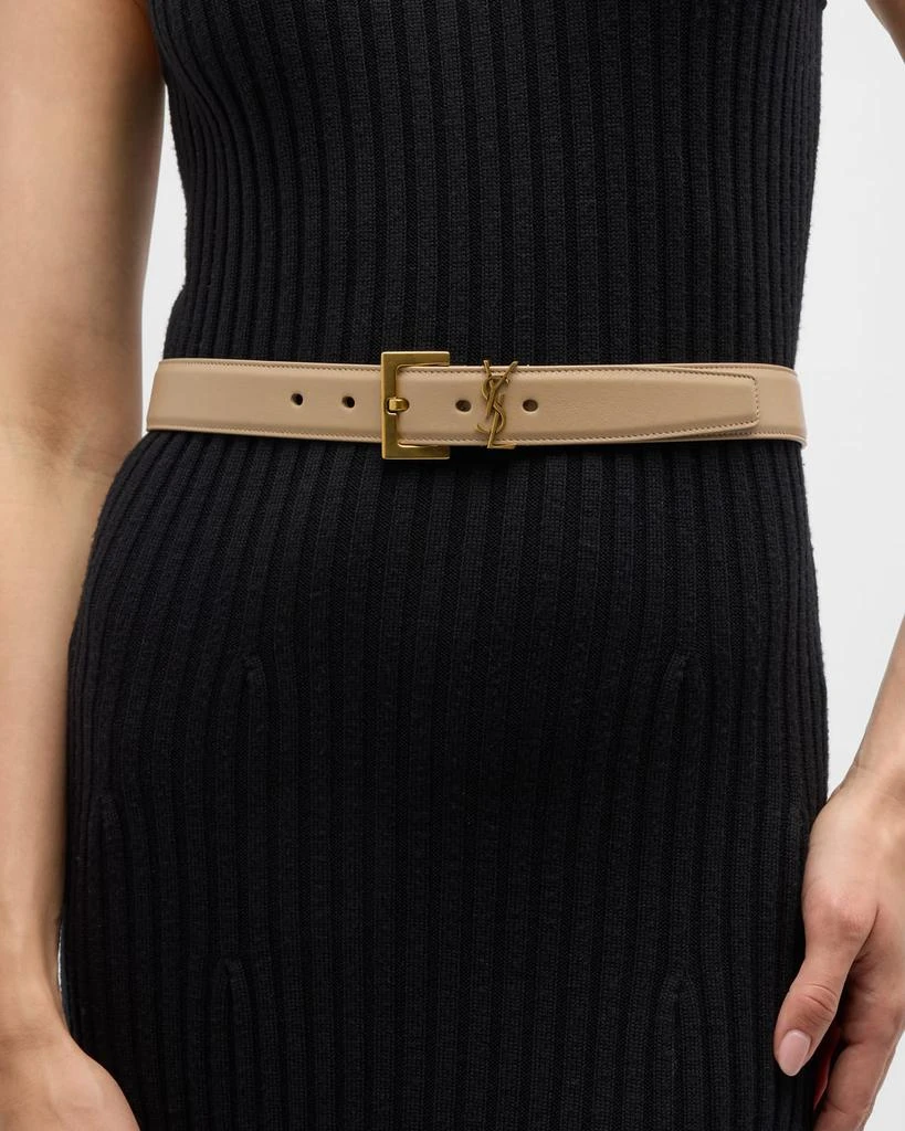 商品Yves Saint Laurent|Box Laque YSL Leather Belt,价格¥4374,第2张图片详细描述