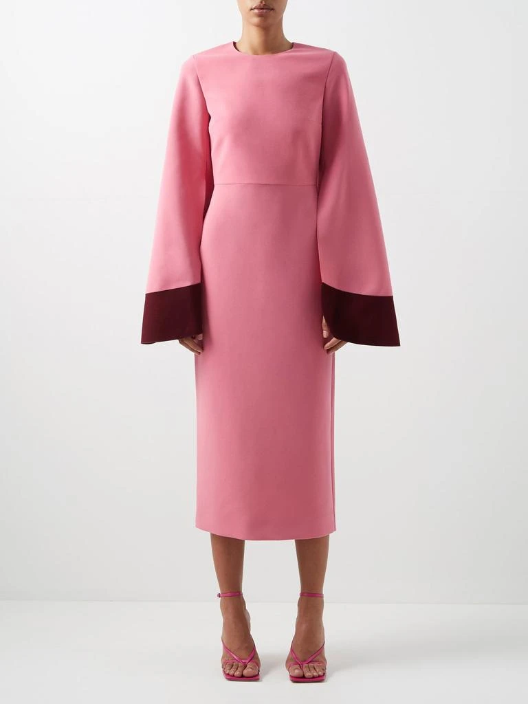 商品ROKSANDA|Zimara exaggerated-sleeve crepe midi dress,价格¥5639,第1张图片