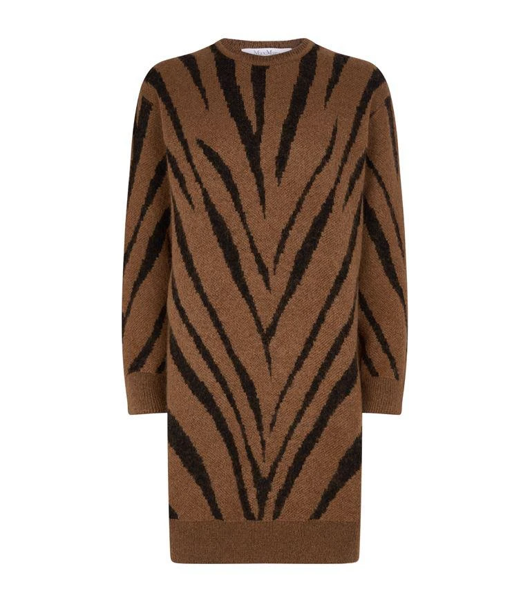 商品Max Mara|Knitted Zebra Print Dress,价格¥4666,第1张图片