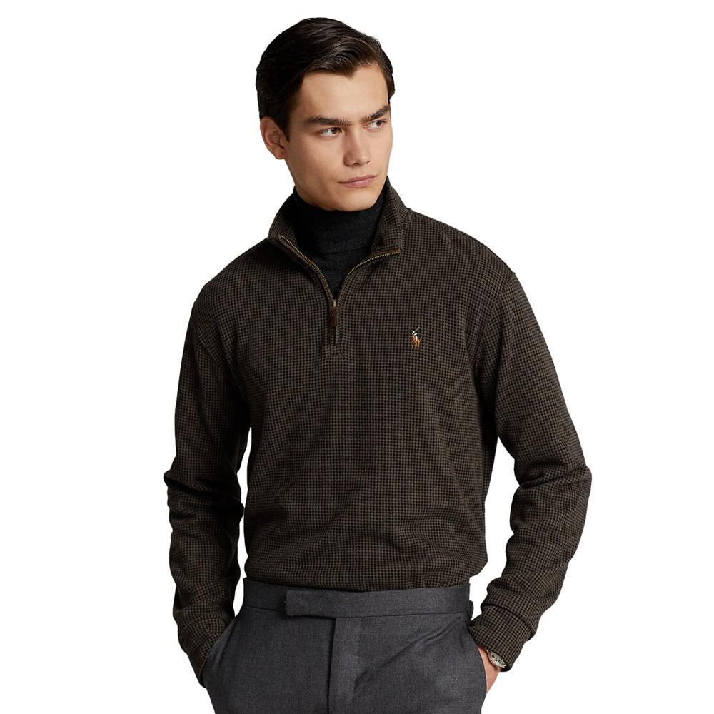 商品Ralph Lauren|Men's Double-Knit Quarter-Zip Pullover,价格¥503,第1张图片