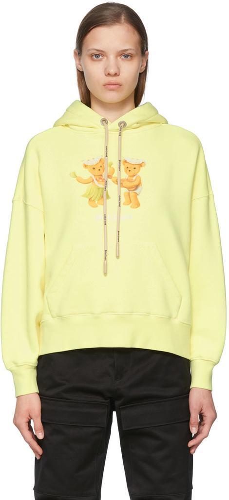 商品Palm Angels|Yellow Cotton Hoodie,价格¥5773,第1张图片