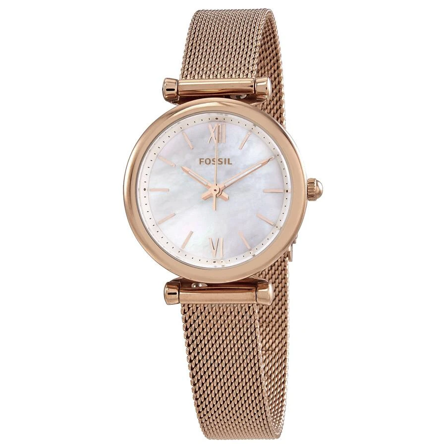 商品Fossil|Carlie Mini Quartz Mother of Pearl Dial Ladies Watch ES4433,价格¥494,第1张图片