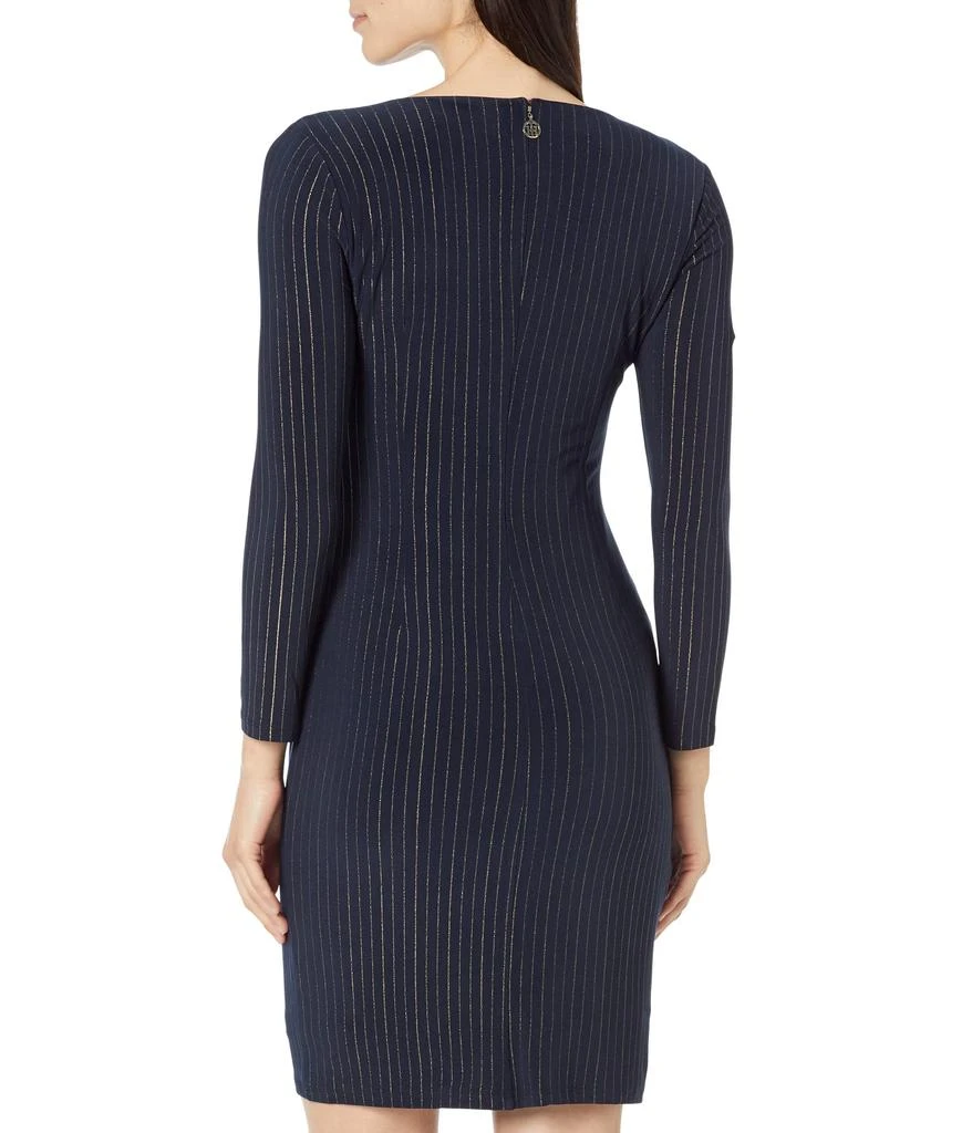商品Tommy Hilfiger|Long Sleeve Stripe Foil Sheath Dress,价格¥476,第2张图片详细描述