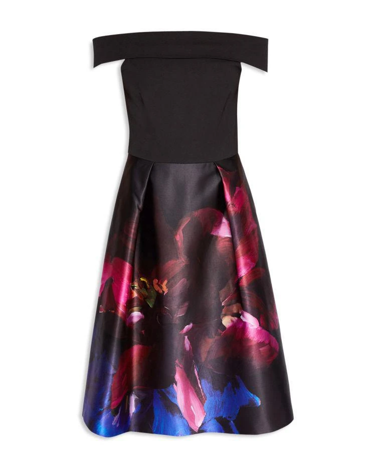 商品Ted Baker London|Ted Baker Kimey Impressionist Off-the-Shoulder Dress,价格¥1459,第4张图片详细描述