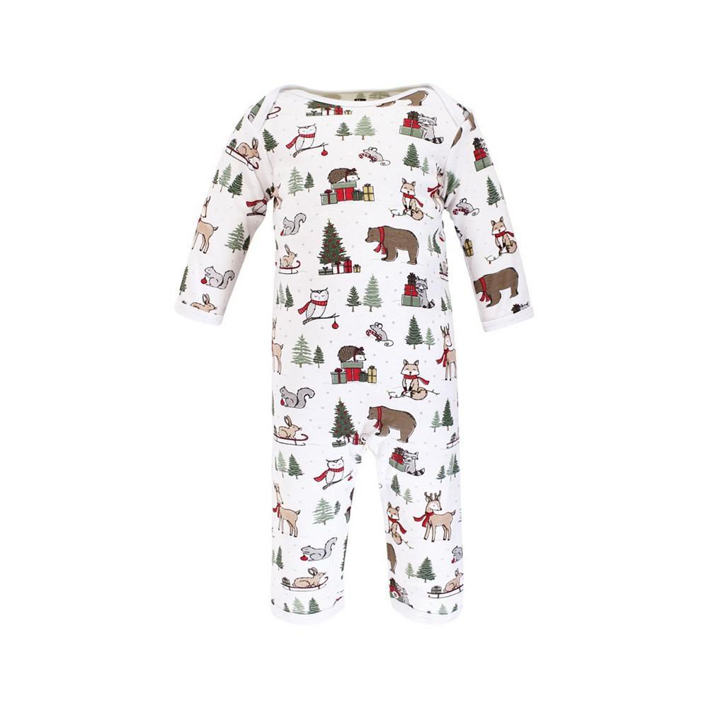 商品Hudson|Baby Girls and Boys Christmas Cotton Coveralls, Pack of 3,价格¥162,第6张图片详细描述