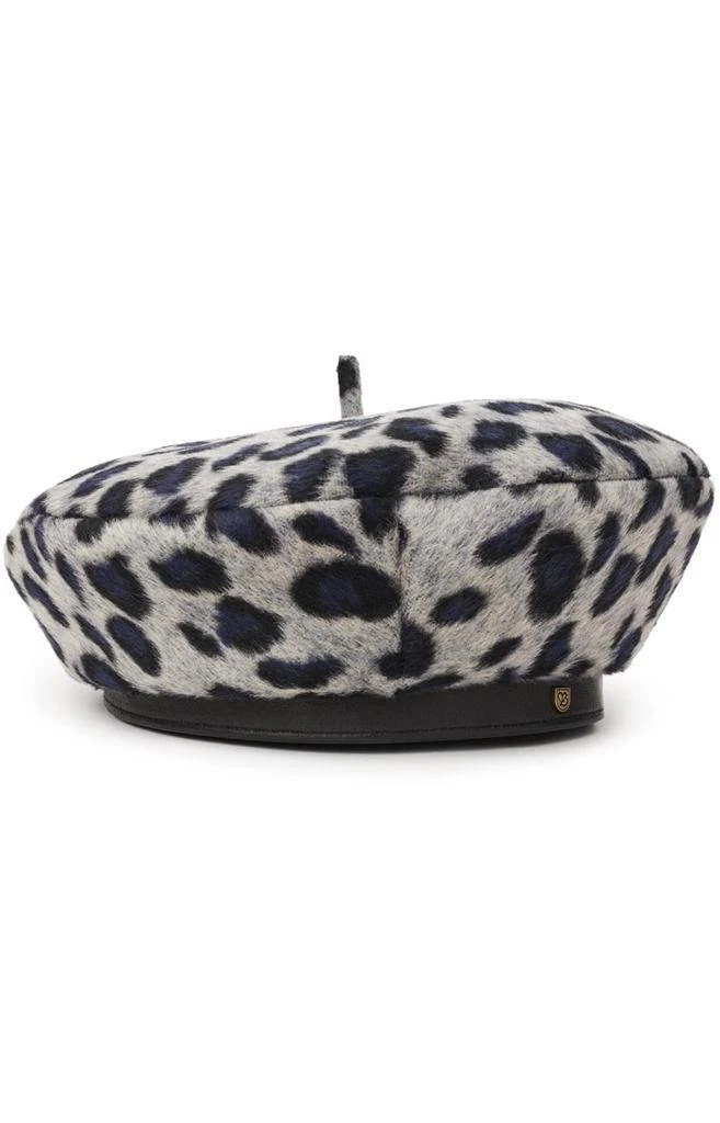 商品Brixton|Audrey II Beret - Grey Leopard,价格¥90,第1张图片