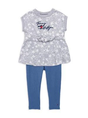 商品Tommy Hilfiger|Little Girl's 2-Piece Top & Leggings Set,价格¥113,第1张图片