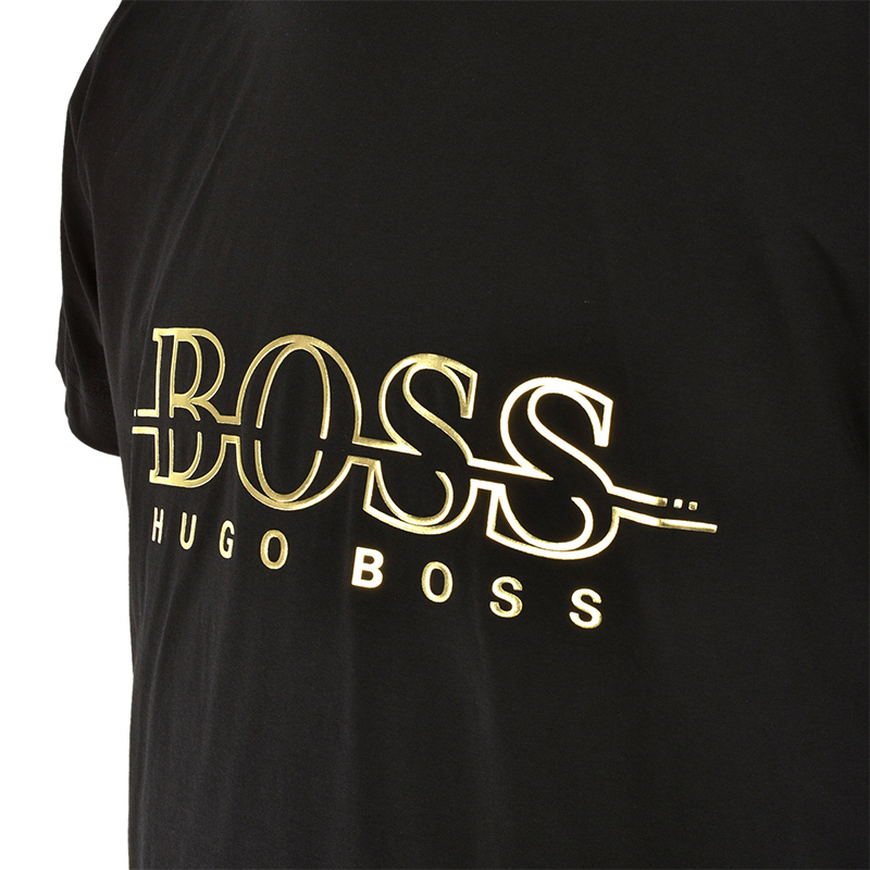 Hugo Boss 雨果博斯 19春夏 男士黑色纯棉短袖半袖圆领T恤 TEEGOLD-6415-001商品第3张图片规格展示