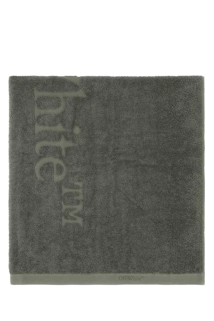 商品Off-White|Bookish Logo Detailed Bath Towel,价格¥1195,第1张图片