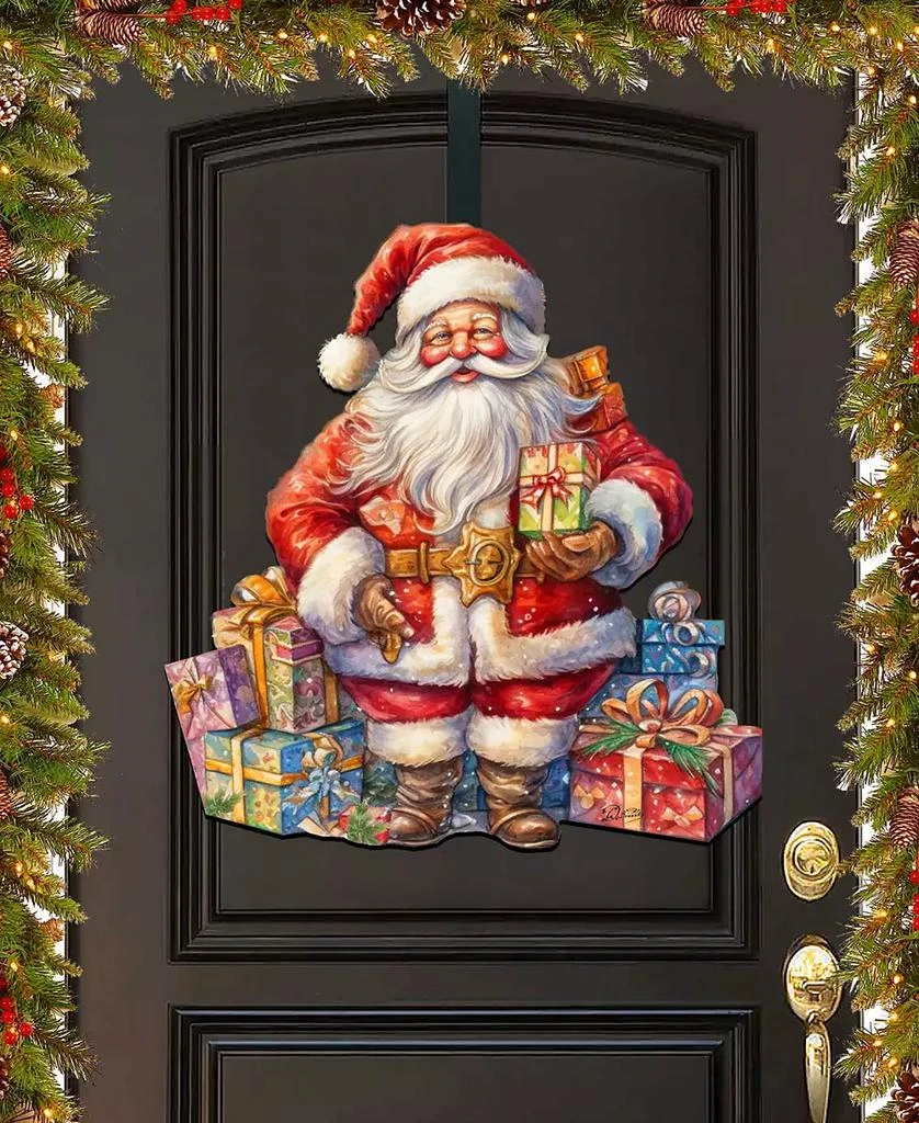 商品Designocracy|The Joy of Giving Christmas Wooden Door Decor Wall Decor G. DeBrekht,价格¥1095,第1张图片