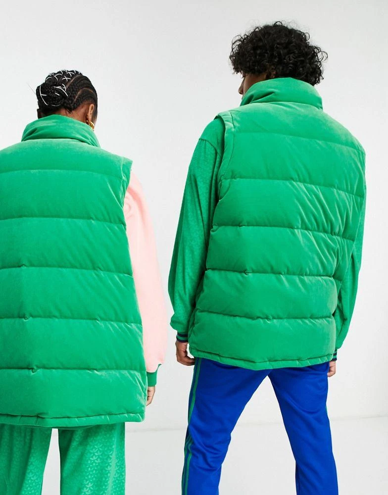 商品Adidas|adidas Originals 'adicolor 70s' unisex puffer gilet in green,价格¥751,第2张图片详细描述