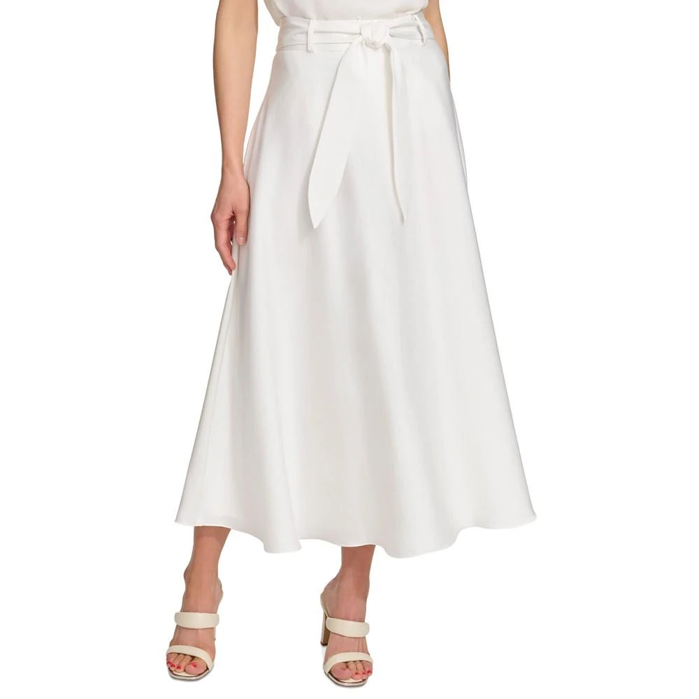 商品DKNY|Women's Belted A-Line Midi Skirt,价格¥459,第1张图片