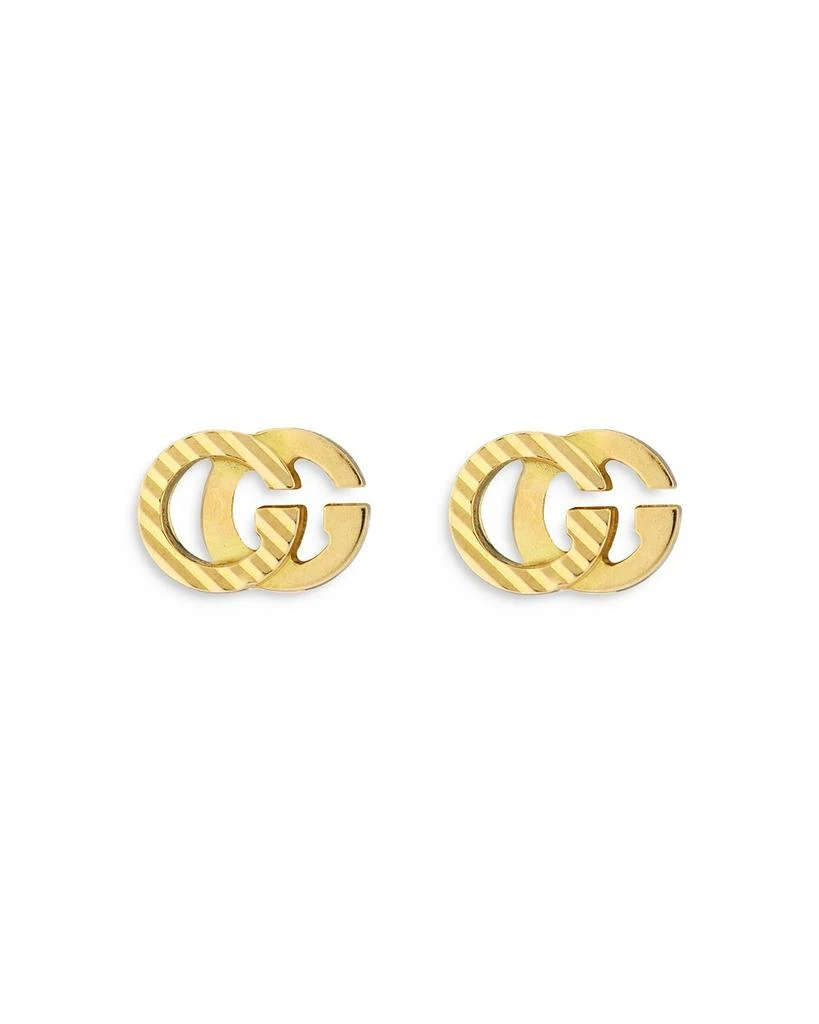 商品Gucci|18K Yellow Gold Double G Stud Earrings,价格¥5761,第1张图片