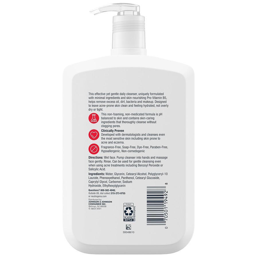 商品Neutrogena|Ultra Gentle Daily Face Cleanser, Fragrance-Free,价格¥110,第4张图片详细描述