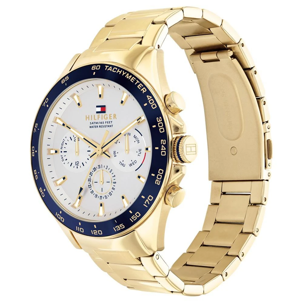 商品Tommy Hilfiger|Men's Gold-Tone Bracelet Watch 44mm,价格¥1131,第2张图片详细描述