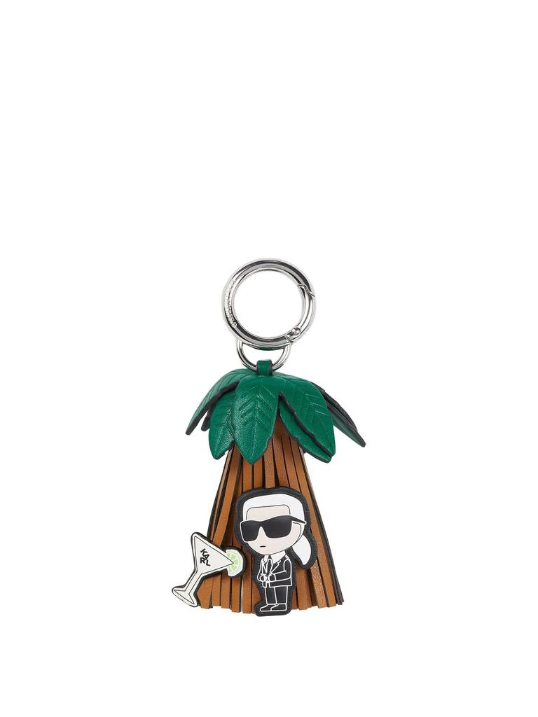 商品Karl Lagerfeld Paris|Alternative material tp leather key ring,价格¥585,第1张图片