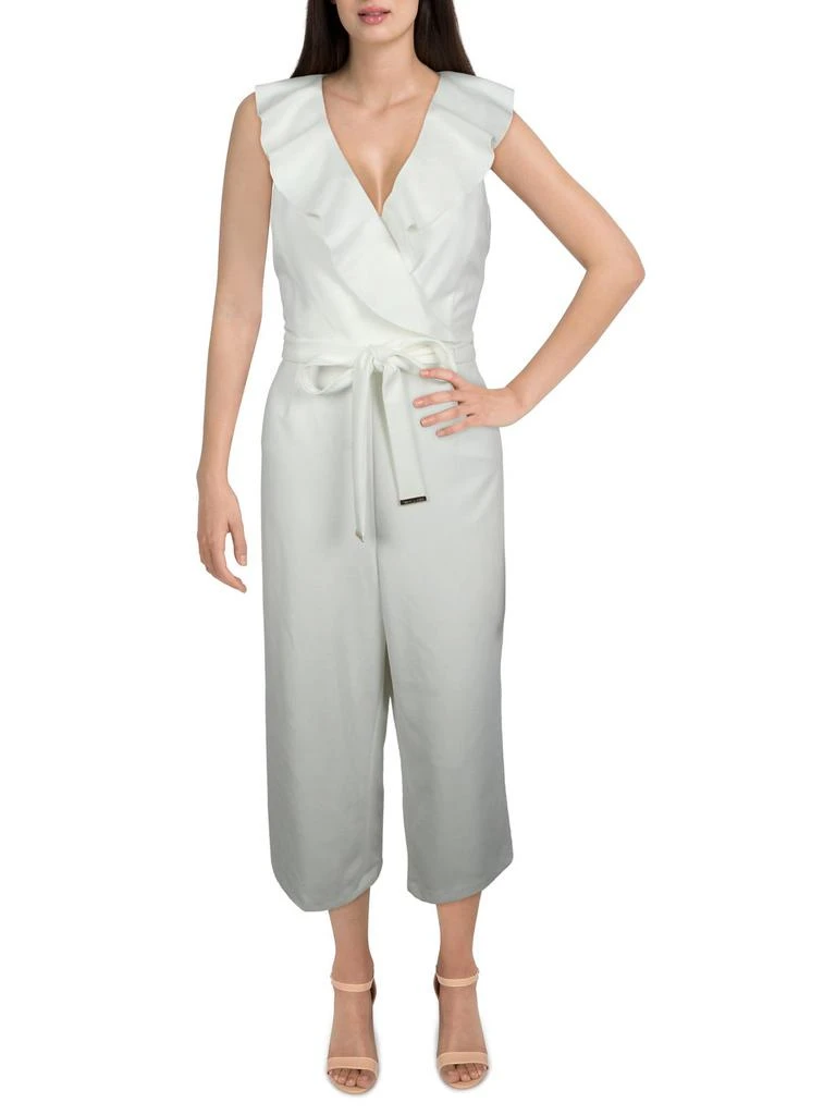 商品Tommy Hilfiger|Womens Ruffled Sleeveless Jumpsuit,价格¥334,第1张图片