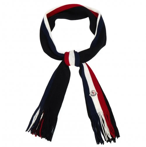 商品Moncler|MONCLER 男士条纹围巾 3C00007-A9575-999,价格¥1340,第1张图片