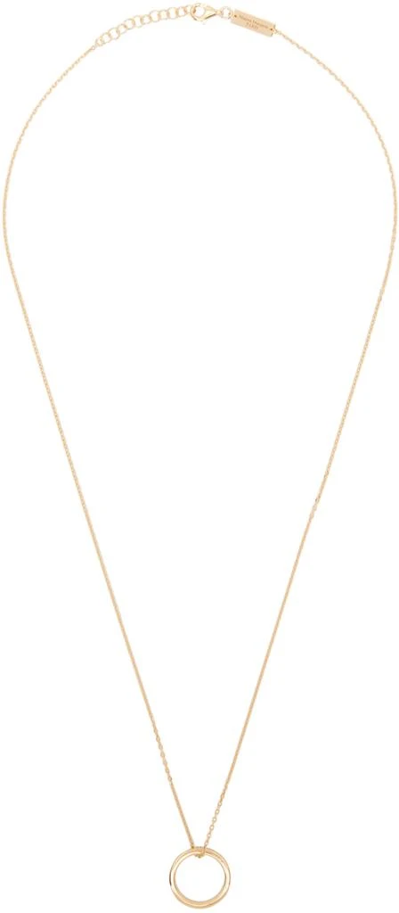 商品MAISON MARGIELA|Gold Ring Pendant Necklace,价格¥3494,第1张图片