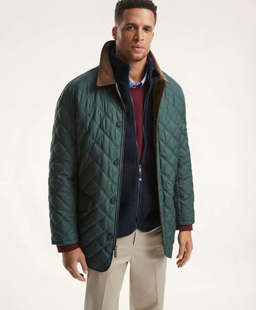 商品Brooks Brothers|Big & Tall Quilted Walking Coat,价格¥1851,第1张图片