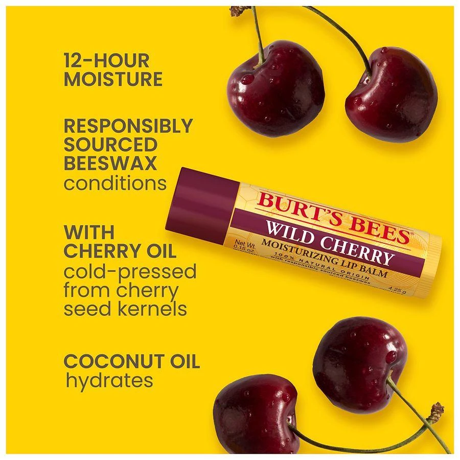 商品Burt's Bees|Lip Balm Pack Wild Cherry and Vanilla Bean,价格¥51,第5张图片详细描述