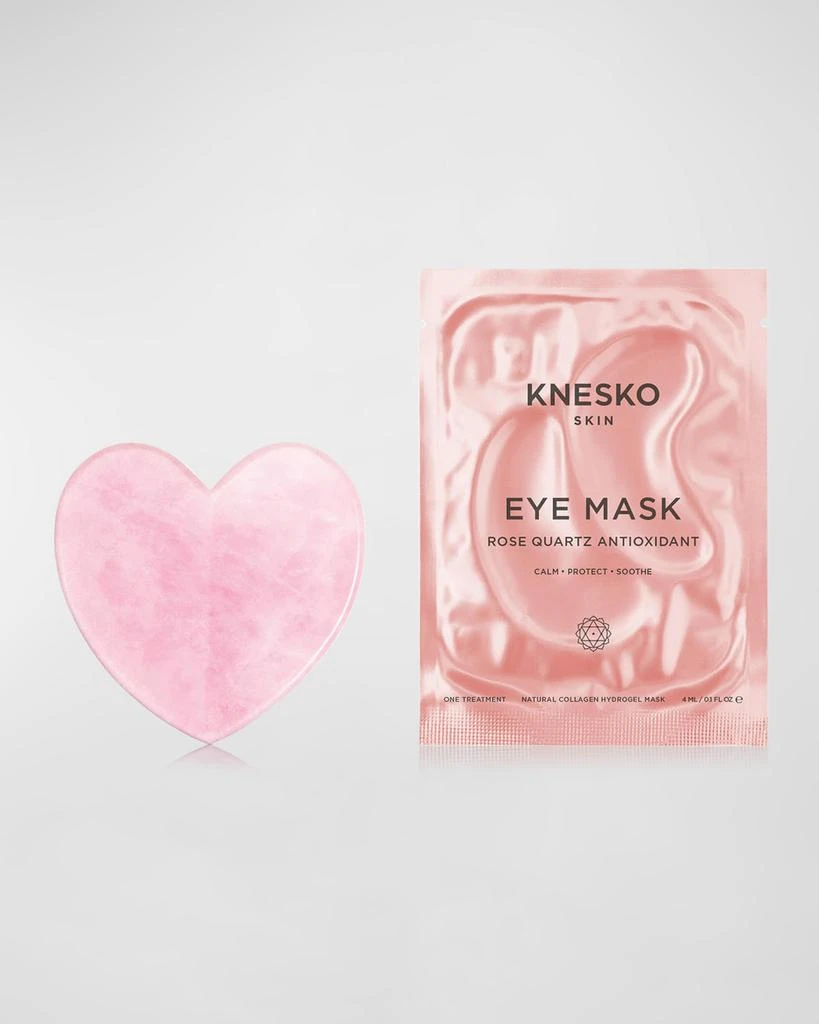 商品Knesko Skin|Rose Quartz Heart Gua Sha ($80 Value),价格¥502,第4张图片详细描述