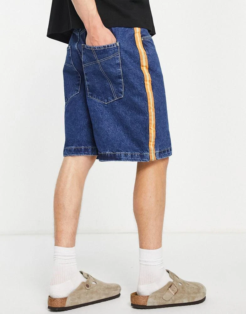 商品The Ragged Priest|The Ragged Priest racer skate denim shorts in blue,价格¥482,第3张图片详细描述
