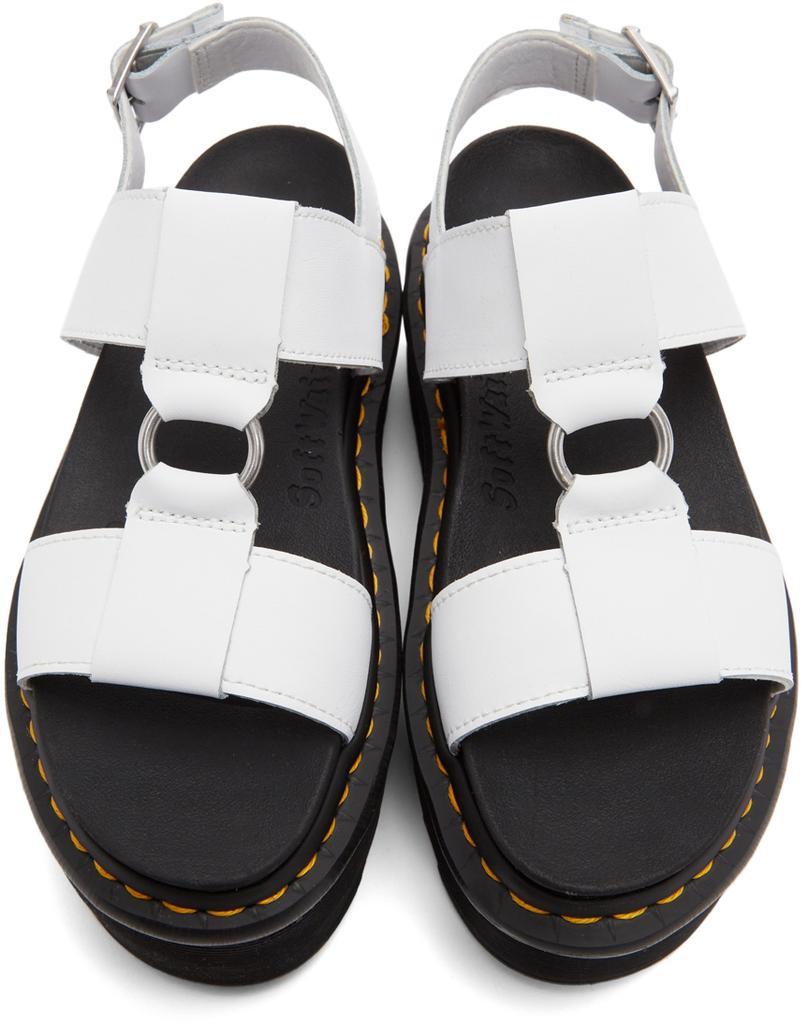 商品Dr. Martens|White Francis Platform Sandals,价格¥889,第7张图片详细描述