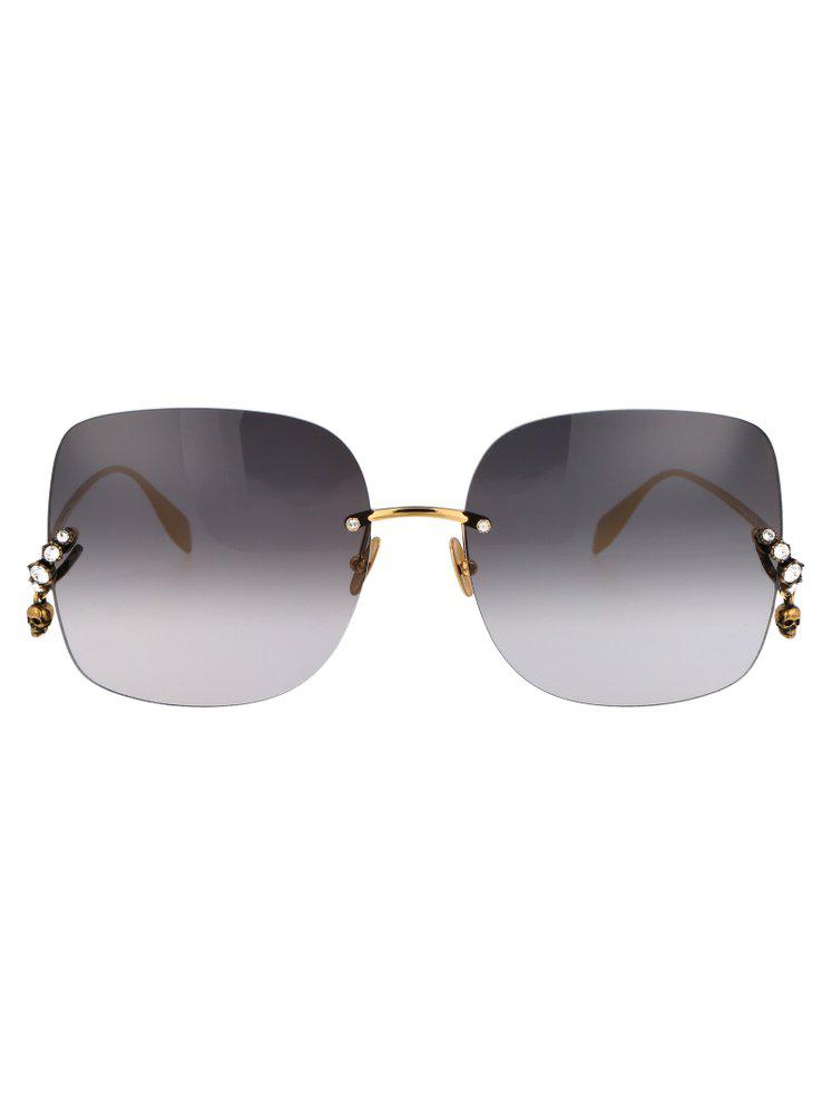 Alexander McQueen Eyewear Rectangle-Frame Sunglasses商品第1张图片规格展示