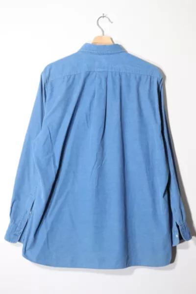 Vintage Lacoste Corduroy Button Down Shirt Made in Hong Kong商品第3张图片规格展示