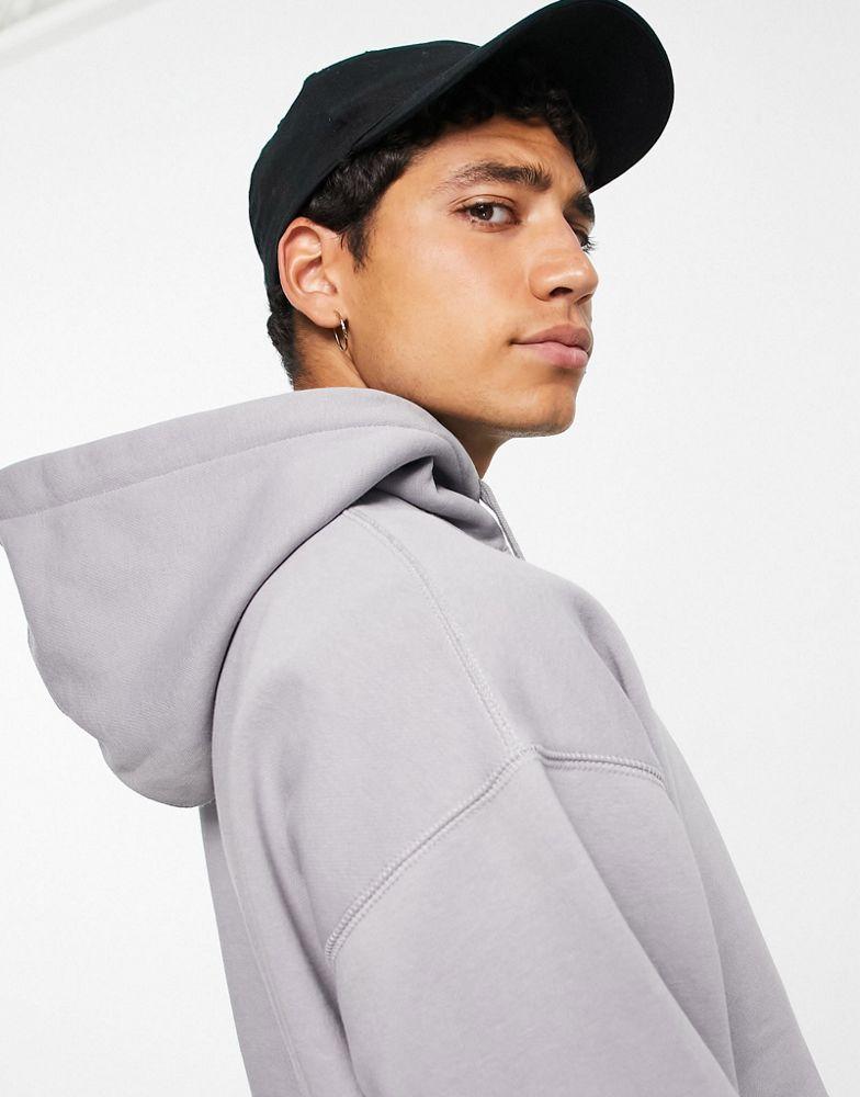ASOS DESIGN super oversized hoodie in grey商品第2张图片规格展示